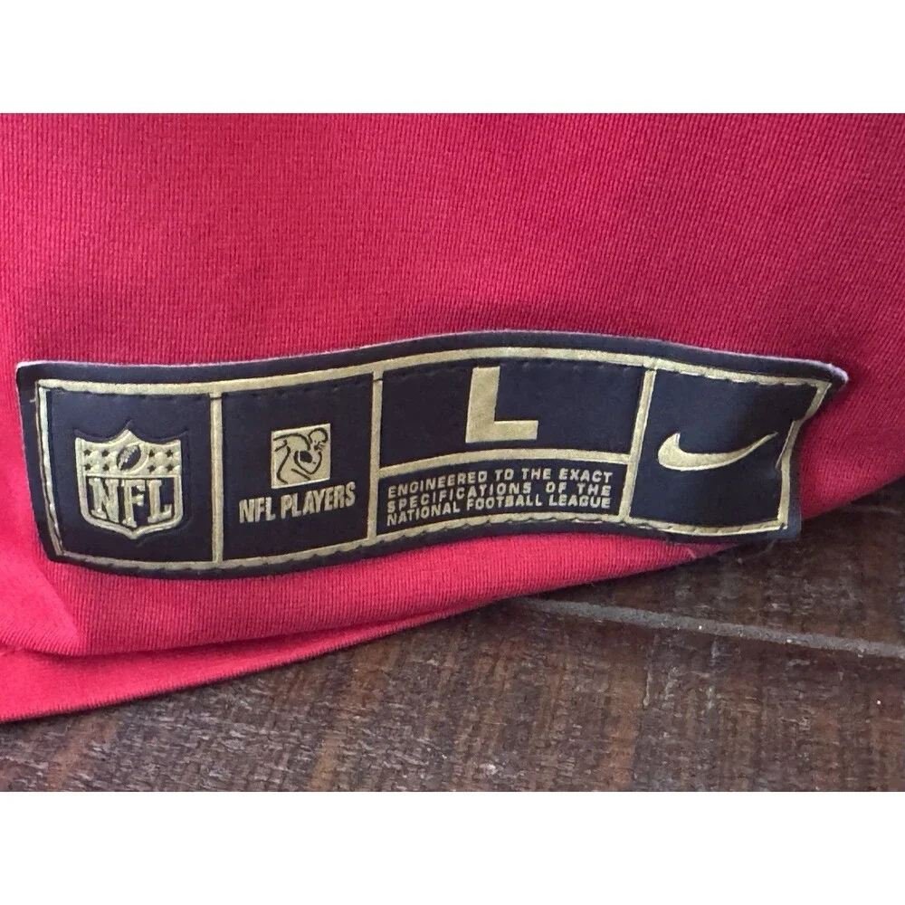 Nike 49ers Deebo Samuel #19 On Field Color Rush Jersey Size L Red Gold Stitch